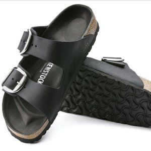 NEW Birkenstock Arizona Big Buckle Black 8-8.5